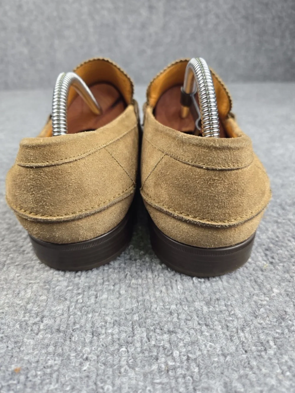 Gucci Men's Suede Apron Toe Loafers Size IT 10.5 (US 11.5) Italy